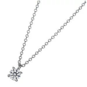 TIFFANY ダイヤモンド 0.12ct プラチナ ソリティア ブリリアントカット ダイヤモンド ペンダント ネックレス 14001557