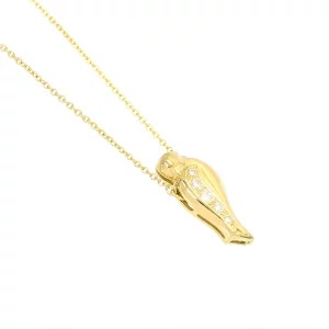 ティファニー TIFFANY&Co. ダイヤ ネックレス 47cm 18金イエローゴールド 750 鳥モチーフ 90110148