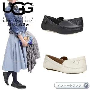 アグ レザーローファーフローレス
