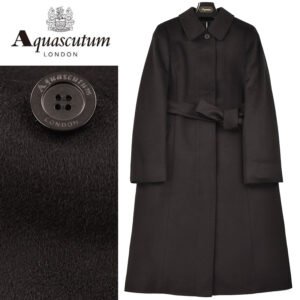 Aquascutum カシミヤ100% ステンカラーコート