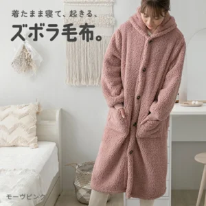 モダンデコ ボアブランケットコート