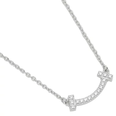 ティファニー TIFFANY&Co. Tスマイル ネックレス ホワイトゴールド 62617802