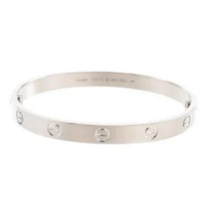 カルティエ(CARTIER) ラブブレスレット ホワイトゴールド