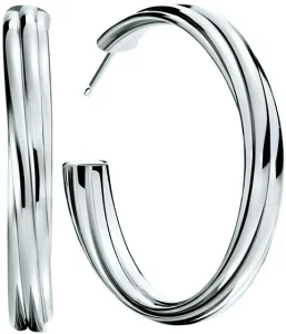TIFFANY&Co. ティファニー ピアスメロディフープ ピアス ラージパロマ スターリングシルバーエレガントバンドデザイン