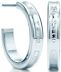 Tiffany&Co. ティファニー ナローフープピアス スモール スターリング シルバー925