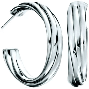 TIFFANY&Co. ティファニー ピアス メロディフープ ピアス スモール パロマ スターリングシルバー エレガントファイブバンドデザイン