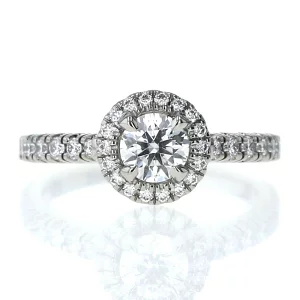 Cartier カルティエ Pt950 プラチナ デスティネ ソリテール リング ダイヤモンド0.40ct 47