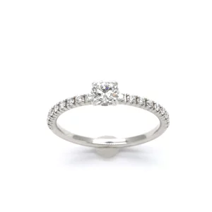 Cartier カルティエ エタンセルドゥカルティエ ハーフエタニティ ダイヤリング Pt950 婚約指輪 エンゲージリング
