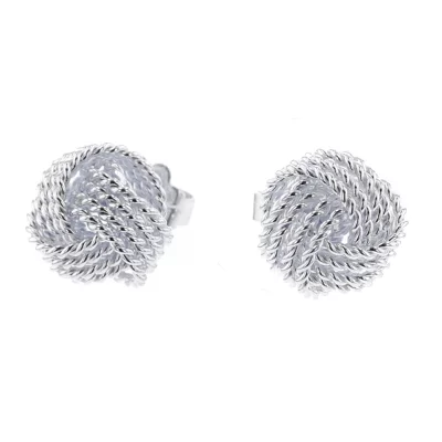 ティファニー(TIFFANY&Co.) サマセット ツイスト ノット メッシュ ピアス