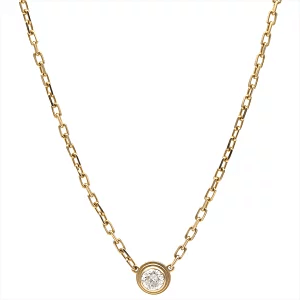 カルティエ Cartier ディアマン レジェ ネックレス SM ピンクゴールド K18PG 1Pダイヤ B7215700