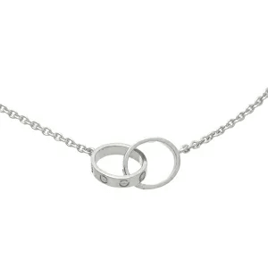 カルティエ/Cartier ベビー ラブネックレス ホワイトゴールド K18WG 750