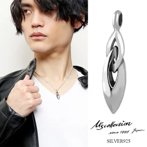 M’s collection SHARP DOUBLE RING PENDANT L