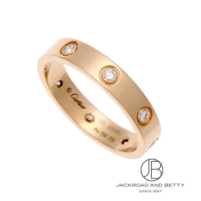 カルティエ(Cartier) ラブリング 8Pダイヤ PG B4050855