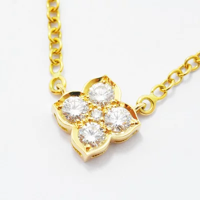 カルティエ(Cartier)ネックレス ヒンドゥペンダントフラワーダイヤモンド K18 750