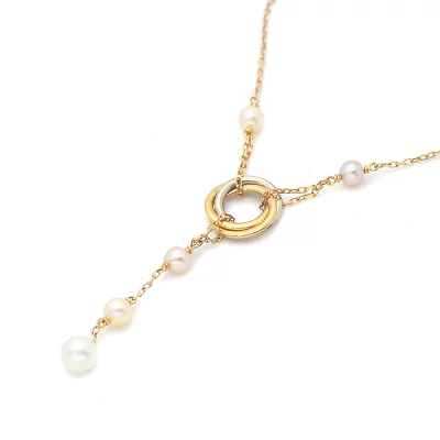 カルティエ(Cartier) ネックレス パール ドゥ K18PG/YG/WG