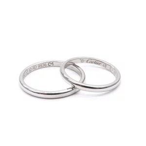 Cartier カルティエ 1895 ウェディング ペアリング Pt950 結婚指輪