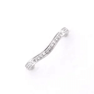 Cartier　カルティエ　バレリーナカーブ　ハーフエタニティ　ダイヤリング