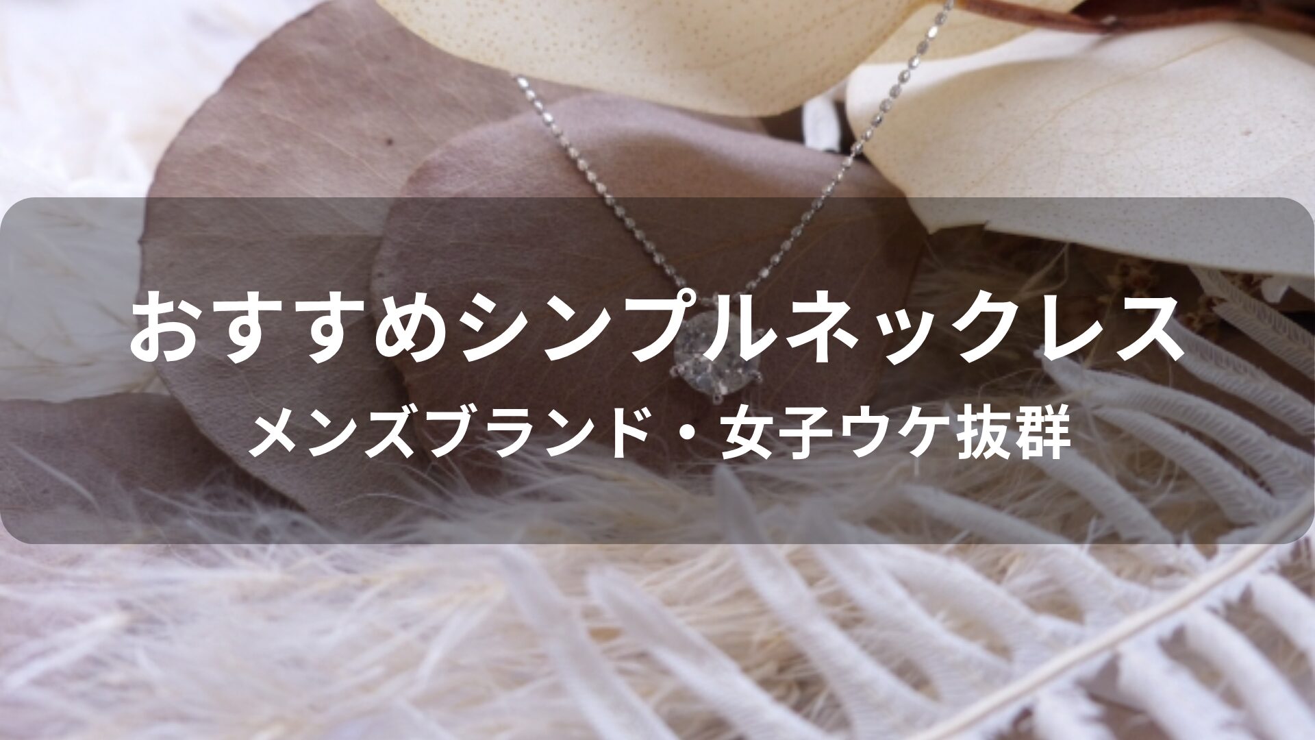 シンプルネックレスおすすめ人気【メンズブランド・女子ウケ抜群】