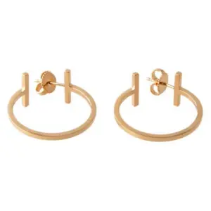 Tiffany & Co. T ワイヤー フープ ピアス ミディアム 34448124