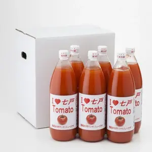 青森県七戸町のトマトで作った、食塩不使用・無添加ストレート果汁100％のトマトジュース