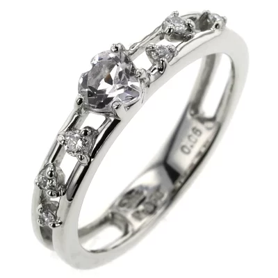 STAR JEWELRY スタージュエリー 6P デザイン 0.06ct リング