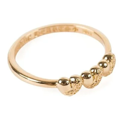 CHROME HEARTS クロムハーツ バブルガム 3 ハート リング ゴールド