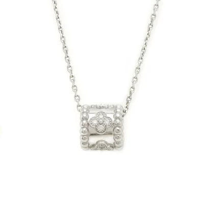 Van Cleef & Arpels ヴァン クリーフ & アーペル VCA ペルレ クローバー ペンダント ダイヤモンド
