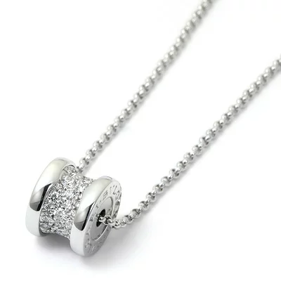ブルガリ BVLGARI ネックレス ビーゼロワン B-Zero1 ダイヤモンド CL857519 K18ホワイトゴールド パヴェダイヤ