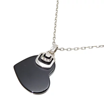 DAMIANI(ダミアーニ) ダミアニッシマ ハート ペンダント ダイヤモンド　オニキス