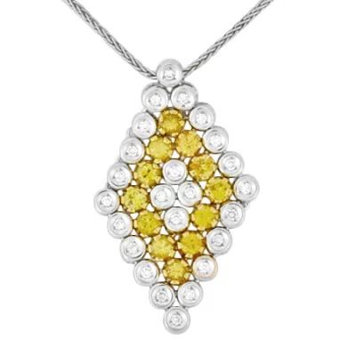 ダミアーニ DAMIANI ダイヤモンド ネックレス イエローサファイア