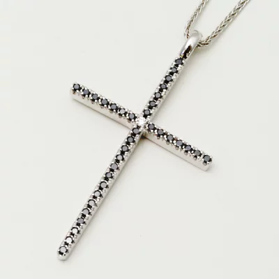 ダミアーニ DAMIANI ミステリー クロス ネックレス MM K18/WG 20016360