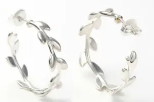 Tiffany&Co. ティファニー オリーブリーフフープピアス スターリング シルバー925
