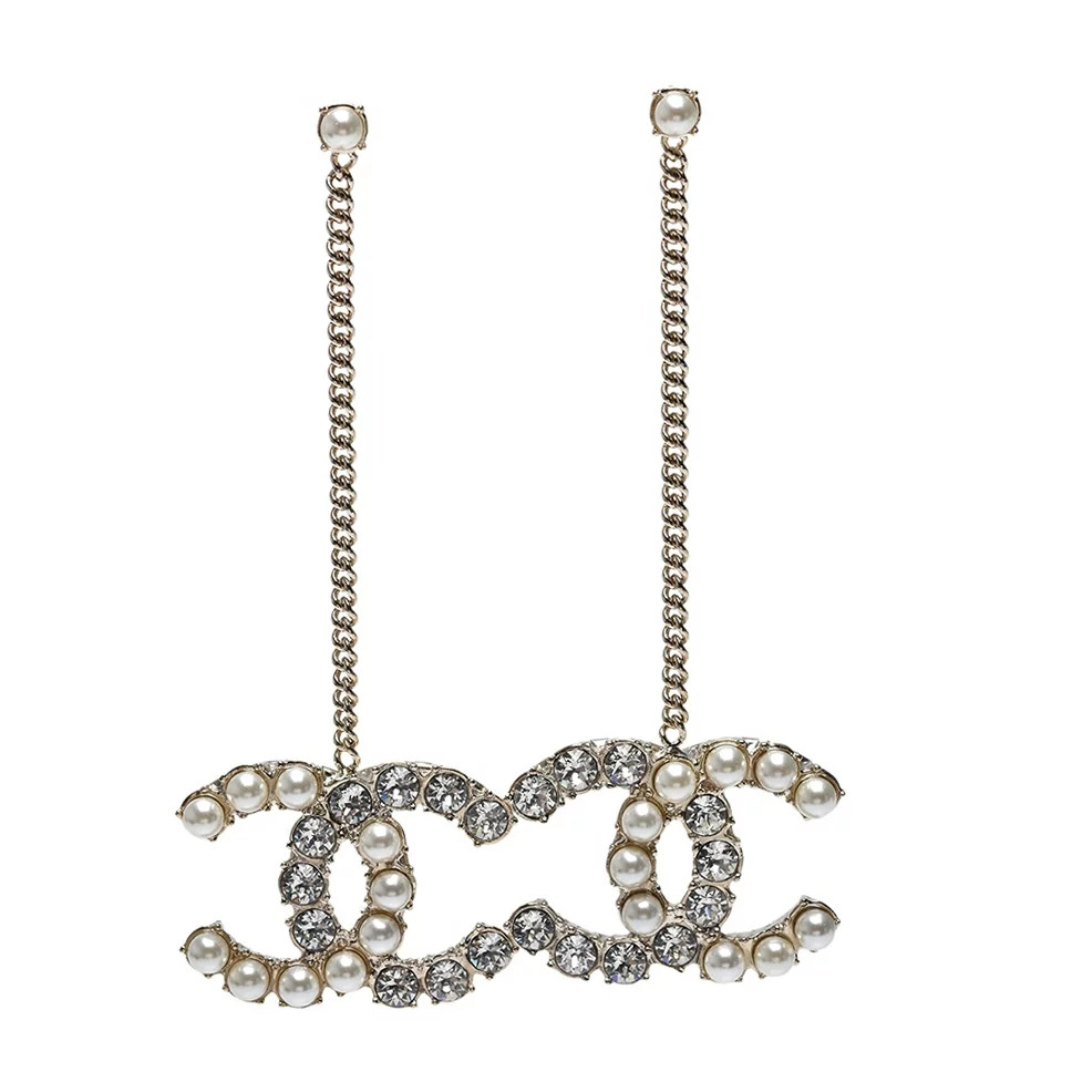 シャネル CHANEL ピアス ココマーク メタル パール ラインストーン AB4779