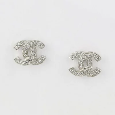 CHANEL シャネル ピアス ココマーク シルバー ストーン A88429