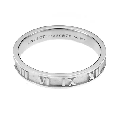 ティファニー TIFFANY アトラス ナローバンドリング シルバー