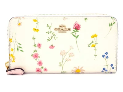 コーチ COACH 長財布 フローラルプリント 花柄 アコーディオン COO33 IMCAH