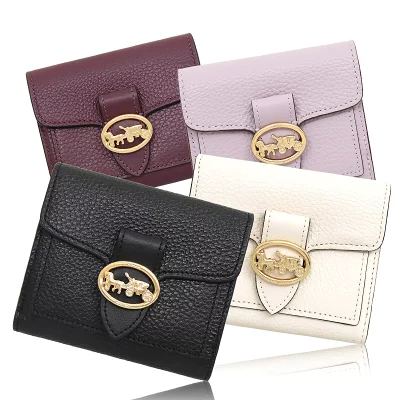 コーチ COACH 二つ折り財布 ラグジュアリー ペブルド レザー ジョージー スモール ウォレット F06654 6654