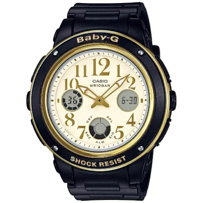 BABY-G エレガントフェイス ブラック×ゴールド BGA-151EF-1BJF