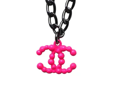 シャネル(CHANEL) ネックレス ココマーク ブラックチェーン