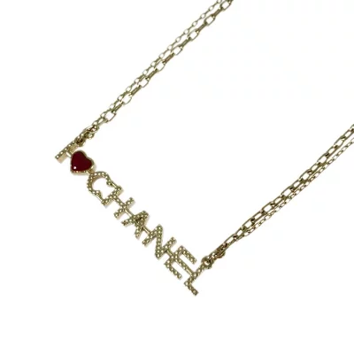 シャネル(CHANEL) I ラブ ロゴ ゴールドネックレス A98209