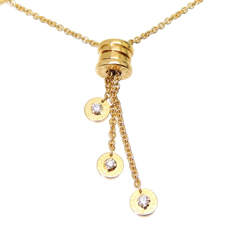 ブルガリ BVLGARI ネックレス ビーゼロワン エレメント K18イエローゴールドネックレス