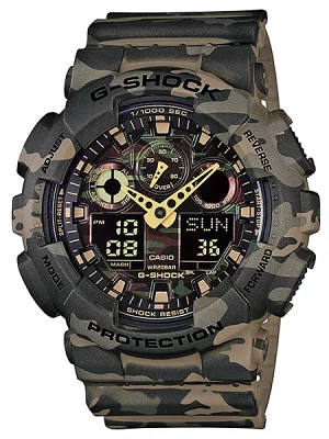 CASIO G-SHOCK Gショック 限定モデル カモフラ GA-100CM-5A