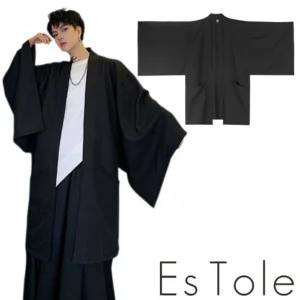 EsTole モノクロ羽織 カーディガン