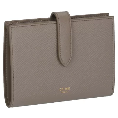 セリーヌ CELINE ミディアム ストラップ ウォレット ぺブル 10B64 3BFP 10BL