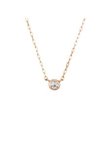4℃ ヨンドシー ダイヤモンドネックレス K18ピンクゴールド 111731123106