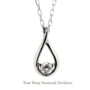 Jewelry i(ジュエリーアイ) ティアドロップ ダイヤモンド ネックレス