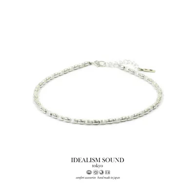 イデアリズムサウンド idealismsound No.15069 シルバー ビーズ アンクレット