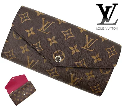 ルイヴィトン LOUIS VUITTON ポルトフォイユ サラ モノグラム フューシャ M62234