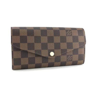 ルイヴィトン LOUIS VUITTON ポルトフォイユ サラ ダミエ エベヌ ローズ バレリーヌ N60114