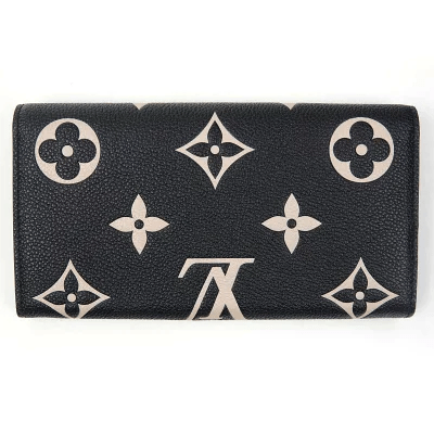 ルイ・ヴィトン(LOUIS VUITTON) ポルトフォイユ・サラ モノグラムアンプラント・バイカラー ジャイアントモノグラム M80496